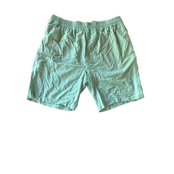 Myles Mens Athletic Shorts L Green Lightweight Elastic Waist Inner Mesh Lining - Picture 1 of 4